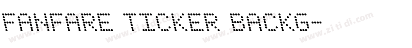 Fanfare Ticker Backg字体转换